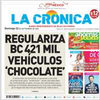 Portada de La Crónica de Baja California (México)