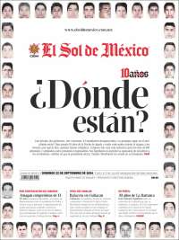 Portada de El Sol de México (México)