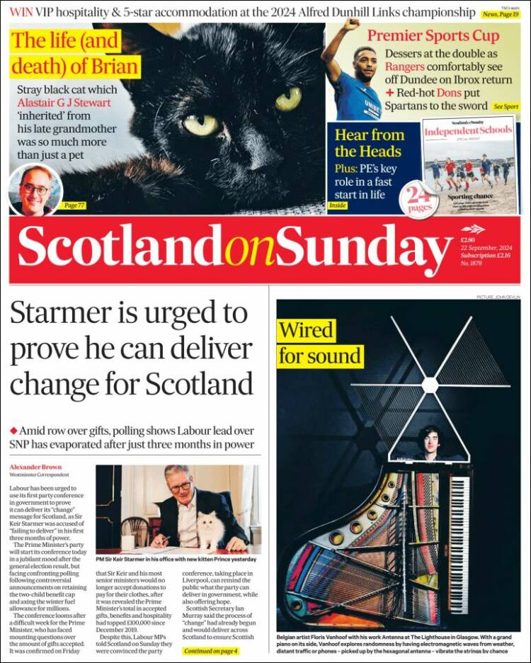 Portada de The Scotsman (United Kingdom)
