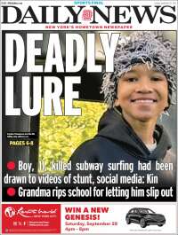 Portada de Daily News - New York (USA)