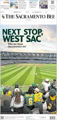 Portada de The Sacramento Bee (USA)