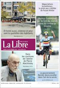 Portada de La Libre.be (Belgique)