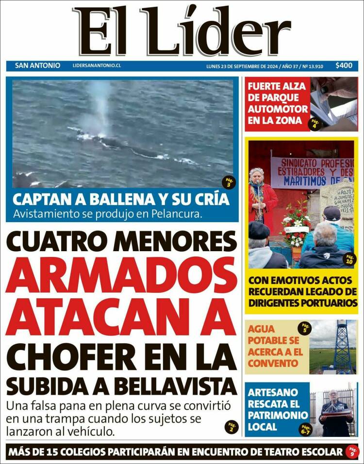 Portada de Lider de San Antonio (Chile)