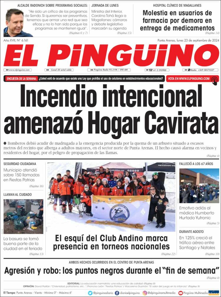 Portada de El Pingüino (Chile)