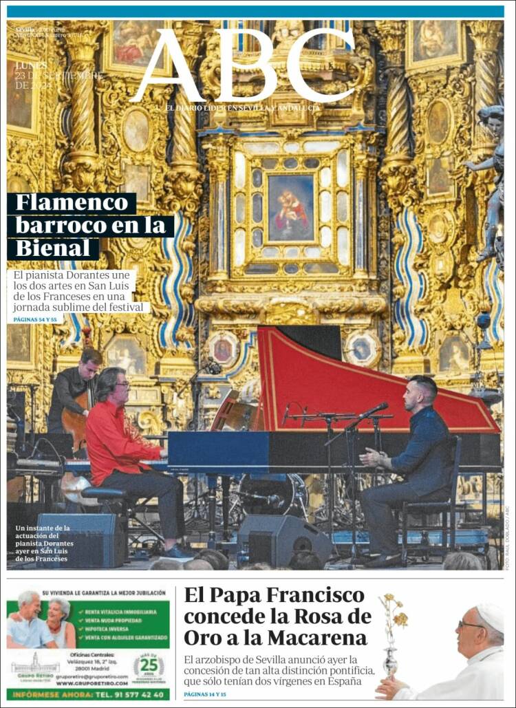 Portada de ABC - Sevilla (España)