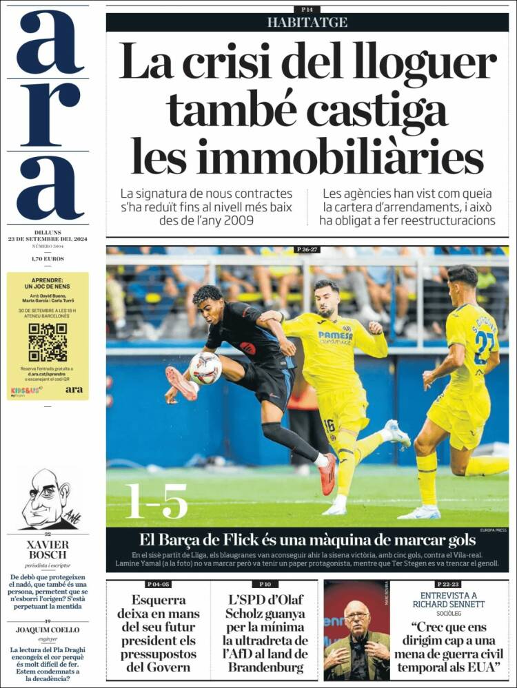 Portada de Ara (España)