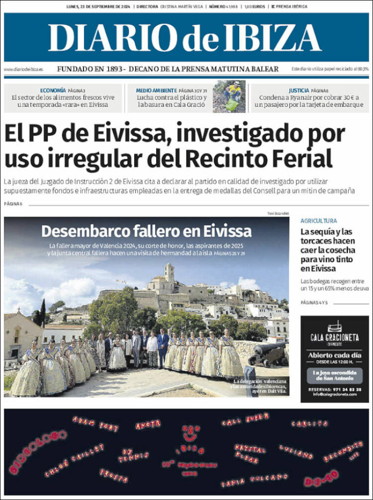 Portada de Diario de Ibiza (España)