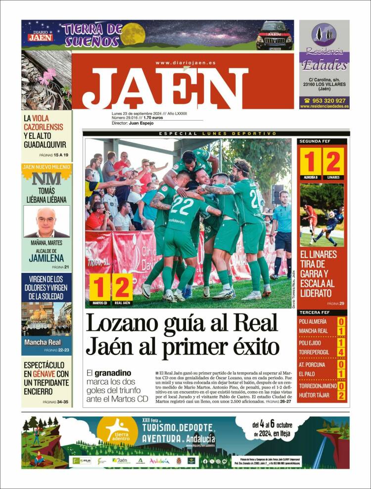 Portada de Diario Jaén (España)
