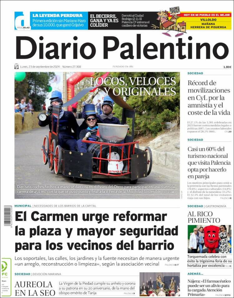 Portada de Diario Palentino (España)