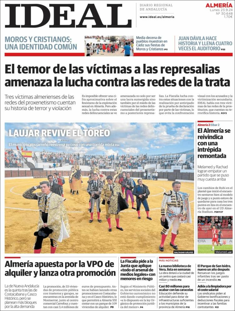 Portada de Ideal Almeria (España)