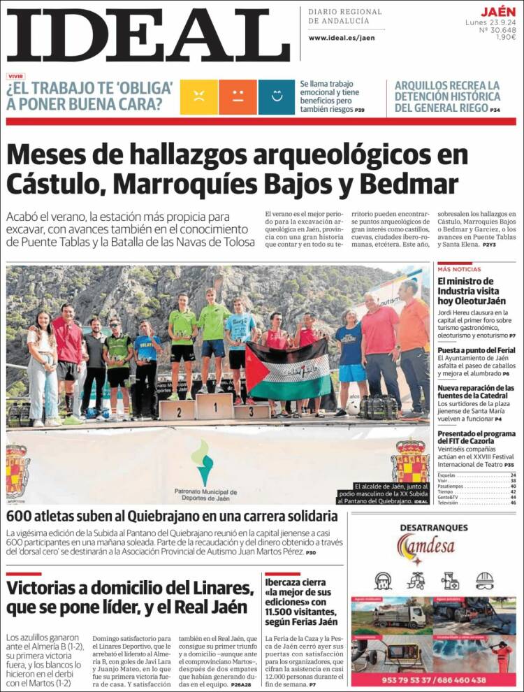 Portada de El Ideal de Jaén (España)