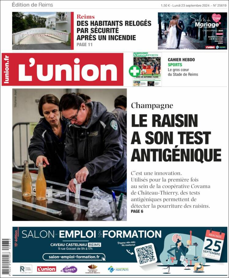 Portada de L'Union (Francia)