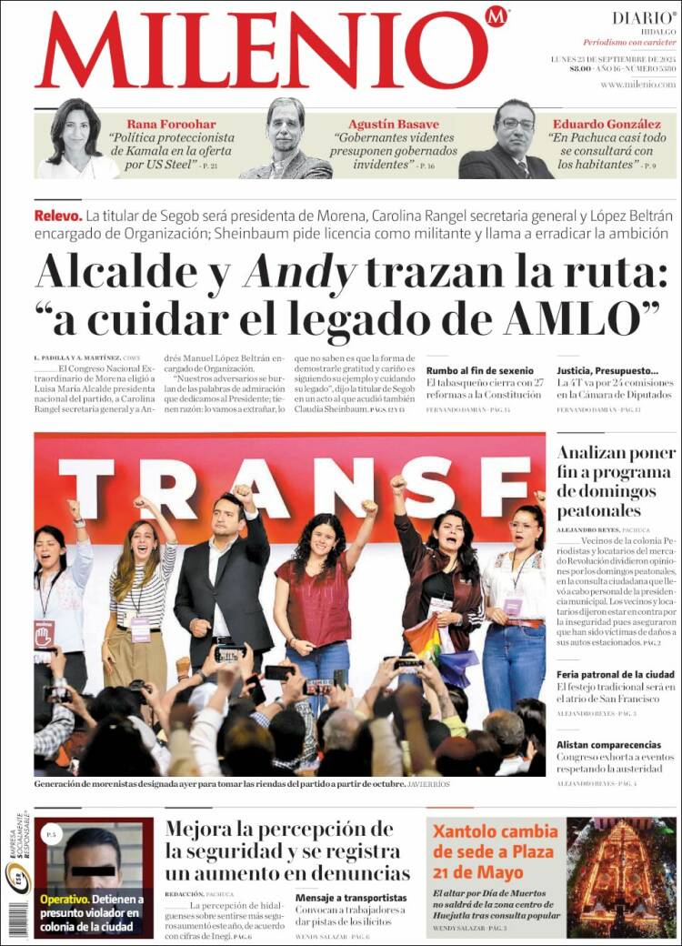 Portada de Milenio de Hidalgo (M&eacute;xico)