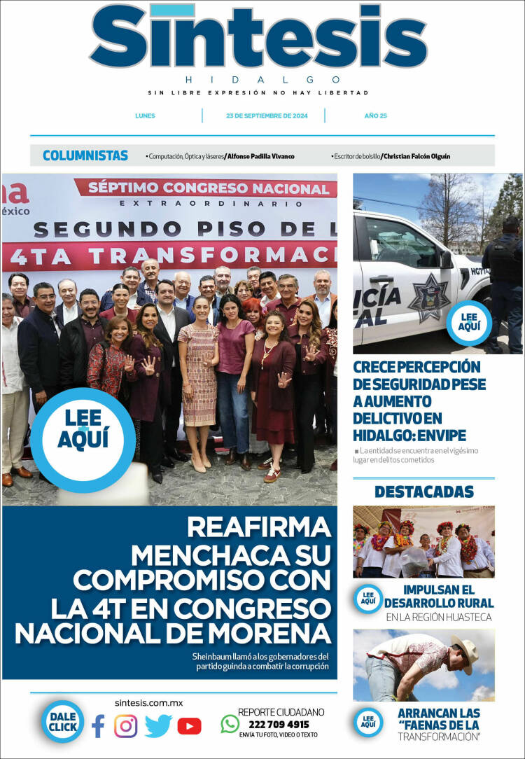 Portada de Sistesis - Hidalgo (M&eacute;xico)