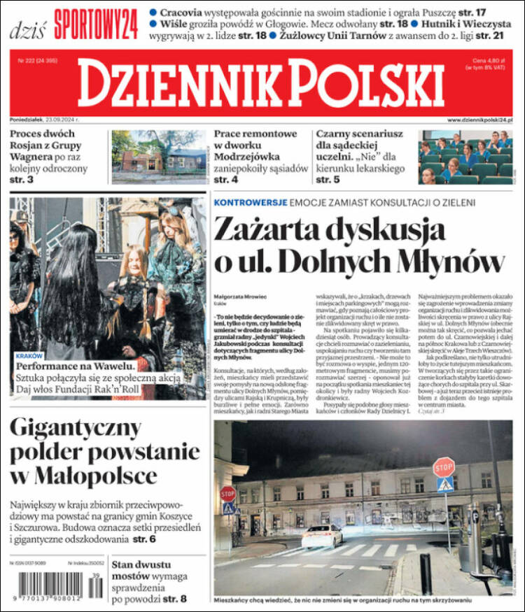 Portada de Dziennik (Polonia)