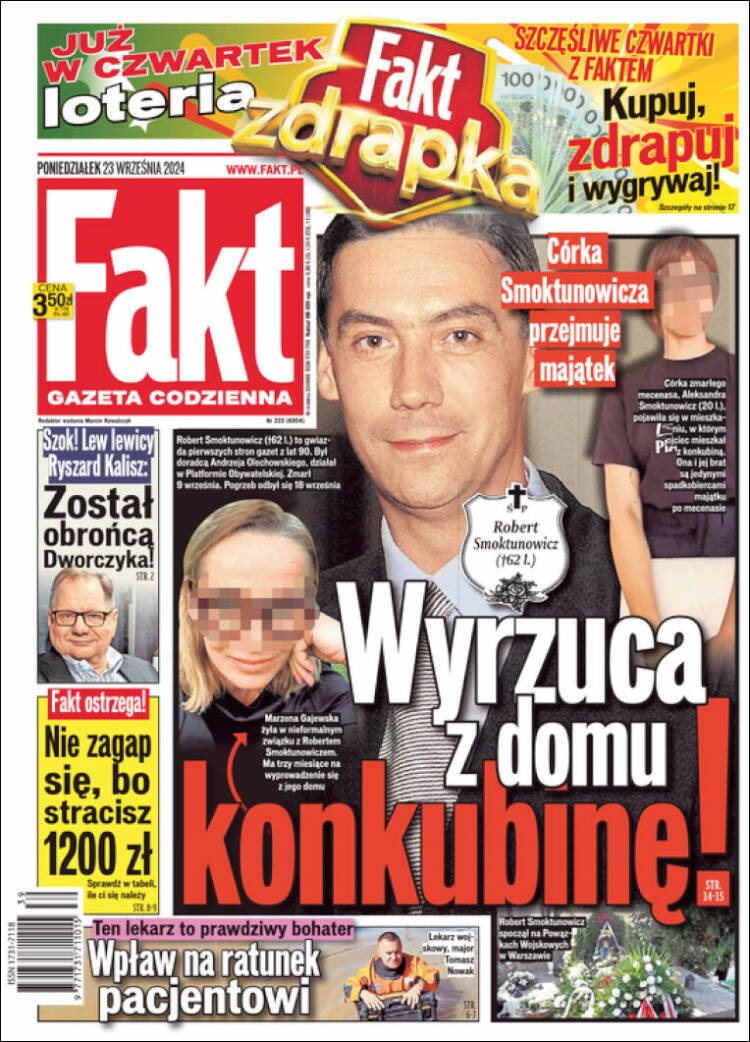 Portada de Fakt (Polonia)