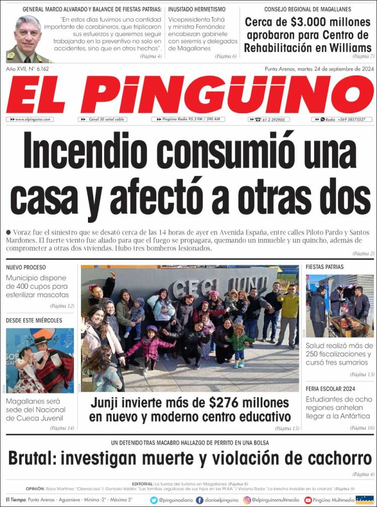 Portada de El Pingüino (Chile)