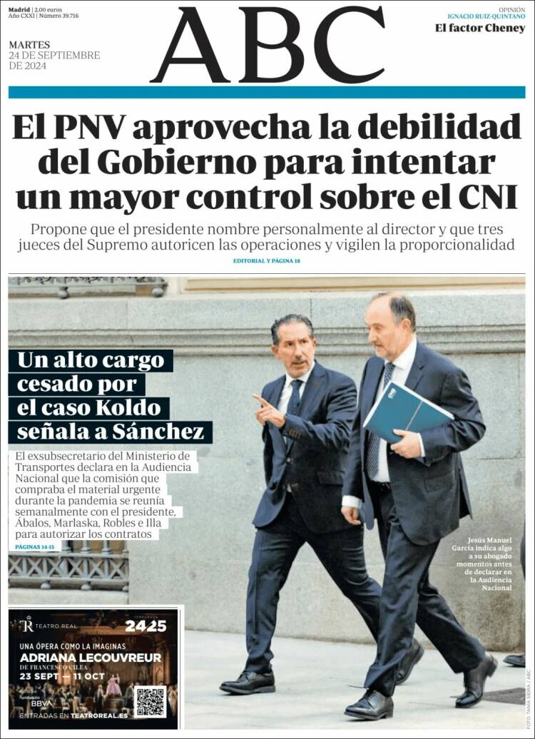 Portada de ABC (España)