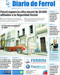 Portada de Diario de Ferrol (España)