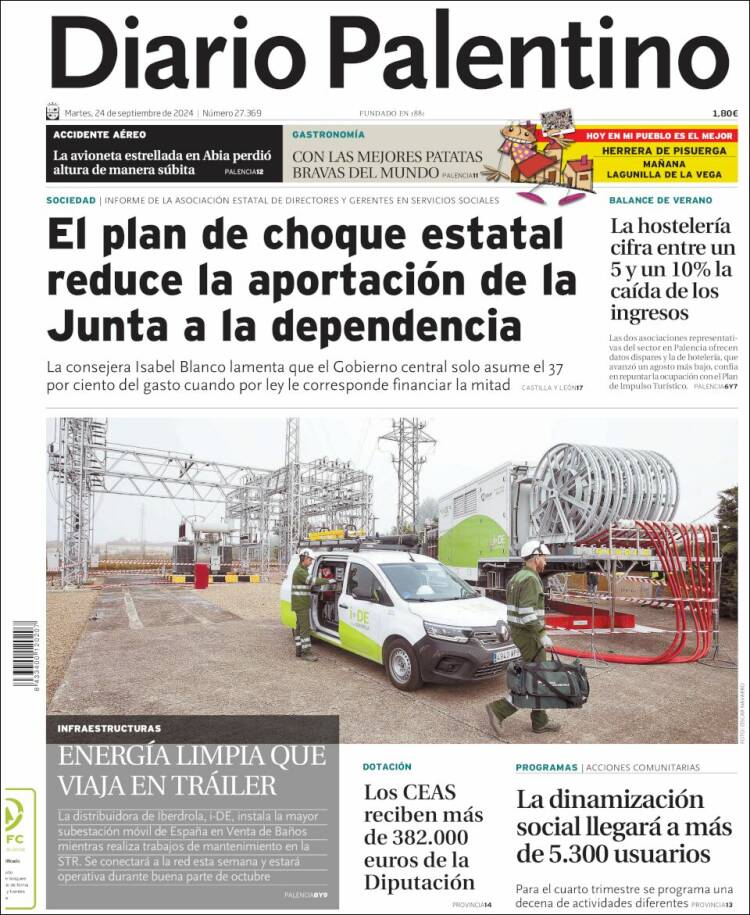Portada de Diario Palentino (España)