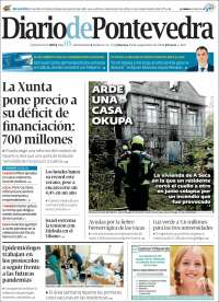 Portada de Diario de Pontevedra (España)