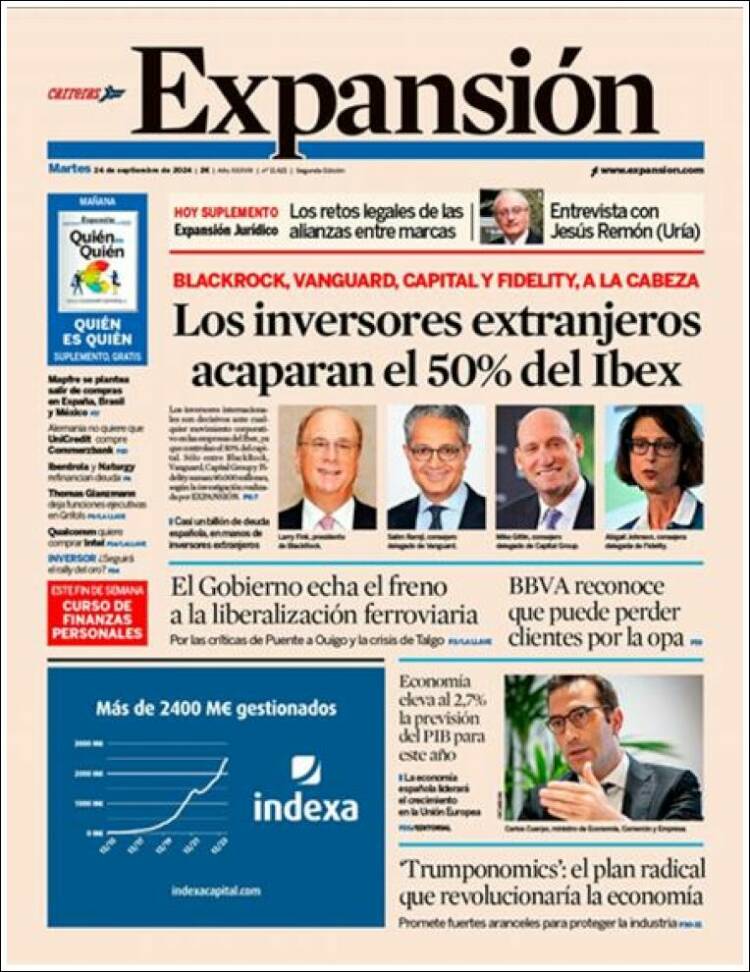 Portada de Expansión (Espa&ntilde;a)