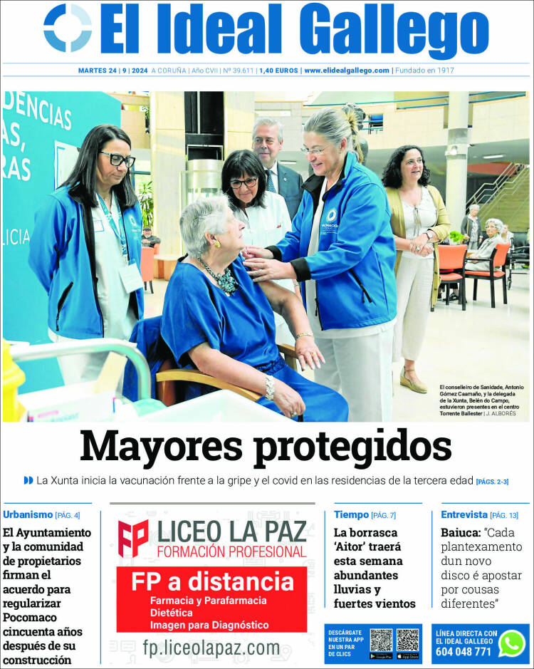 Portada de El Ideal Gallego (España)