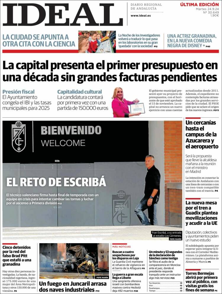 Portada de Ideal (España)