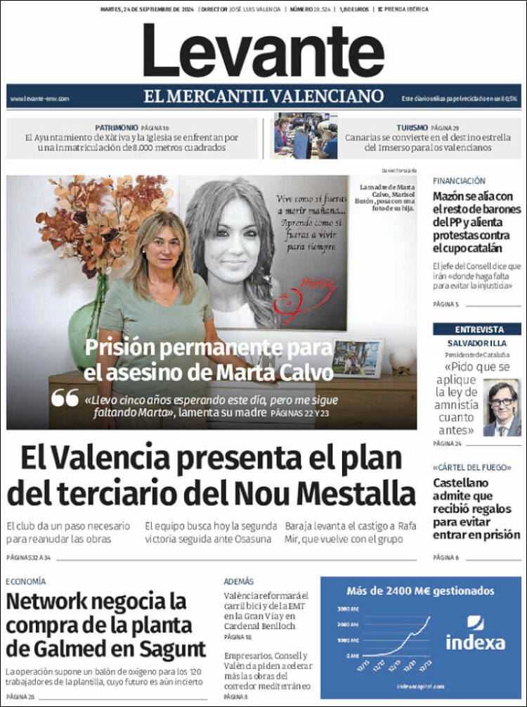 Portada de Levante (España)