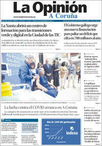 Portada de La Opinión de A Coruña (España)