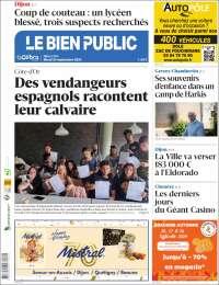 Portada de Le Bien Public (Francia)
