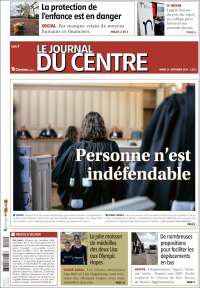 Portada de Le Journal du Centre (Francia)