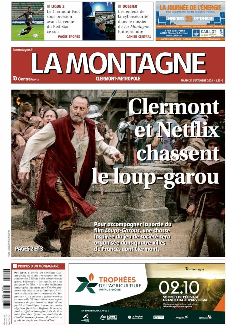 Portada de La Montagne (Francia)