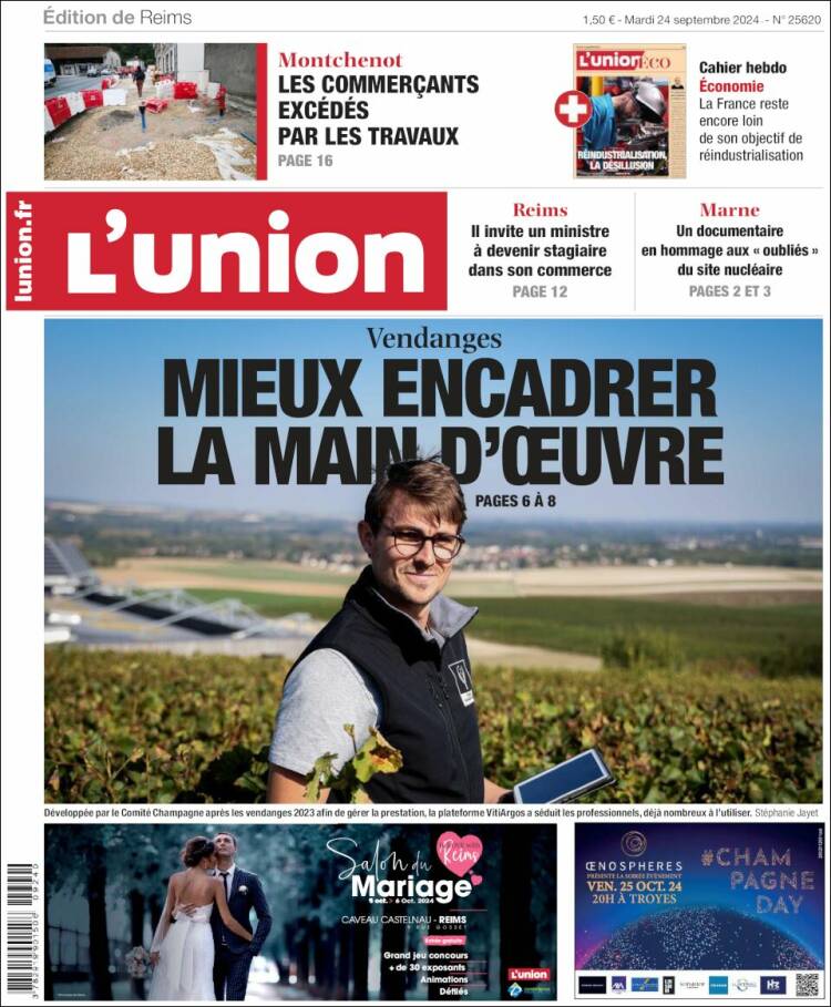 Portada de L'Union (Francia)