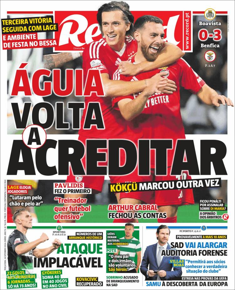 Portada de Record (Portugal)