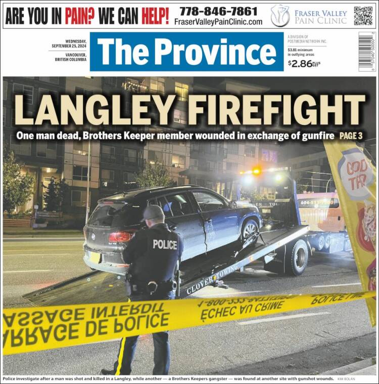 Portada de The Province (Canadá)