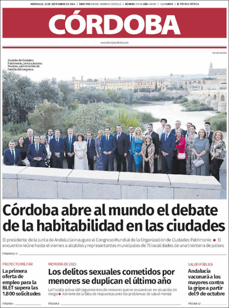 Portada de Diario de Córdoba (España)