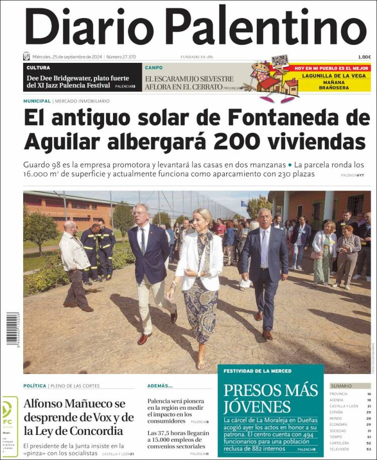 Portada de Diario Palentino (España)