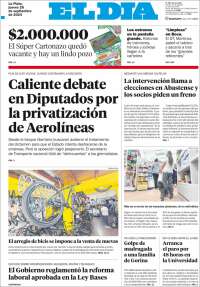 Portada de El Día de la Plata (Argentina)