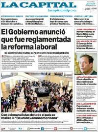 Portada de Diario La Capital - Mar del Plata (Argentina)