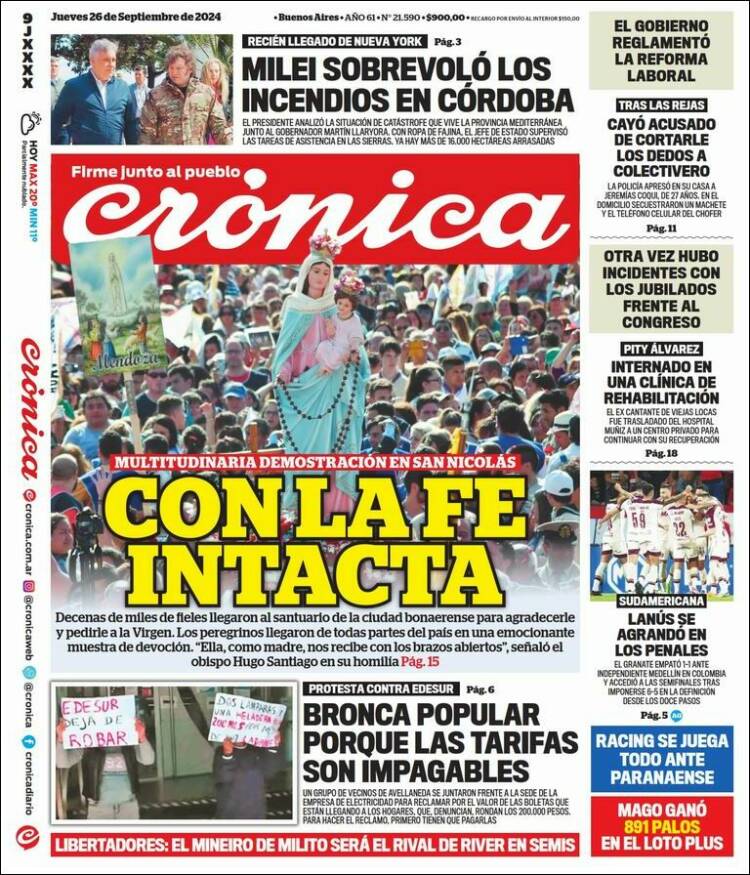 Portada de La Voz del Chaco (Argentina)