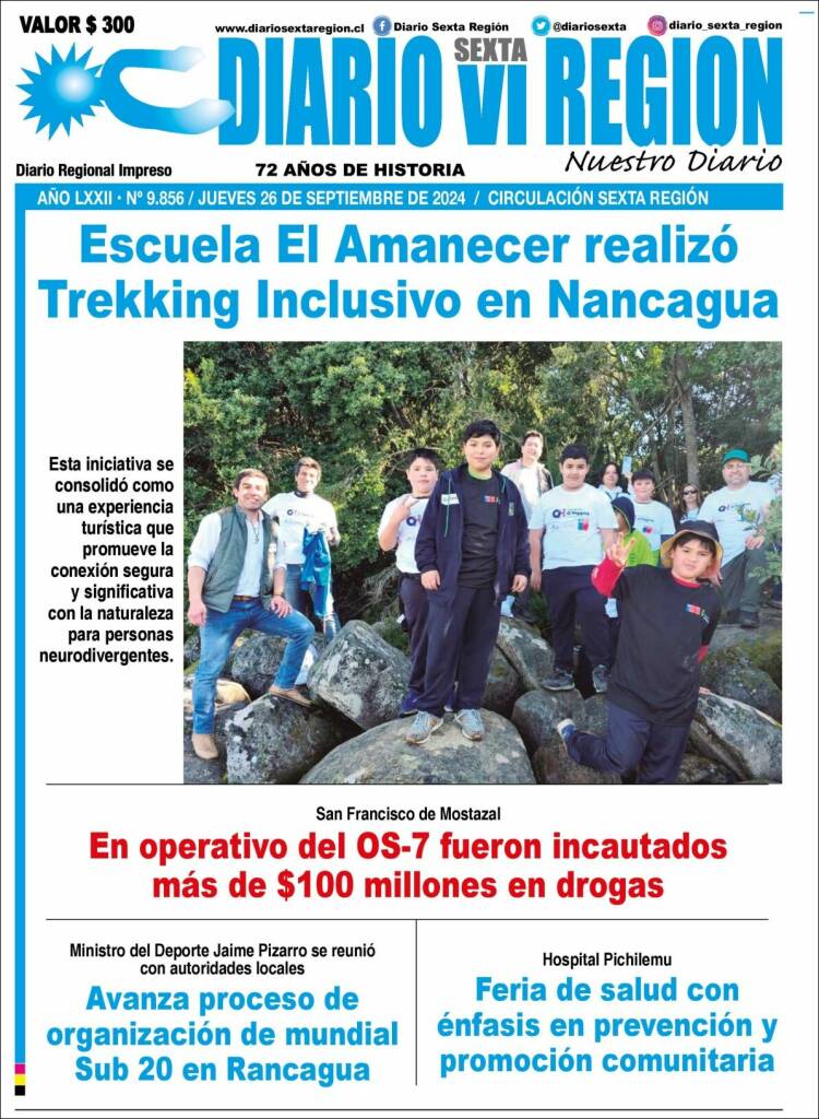 Portada de Diario VI Región (Chile)