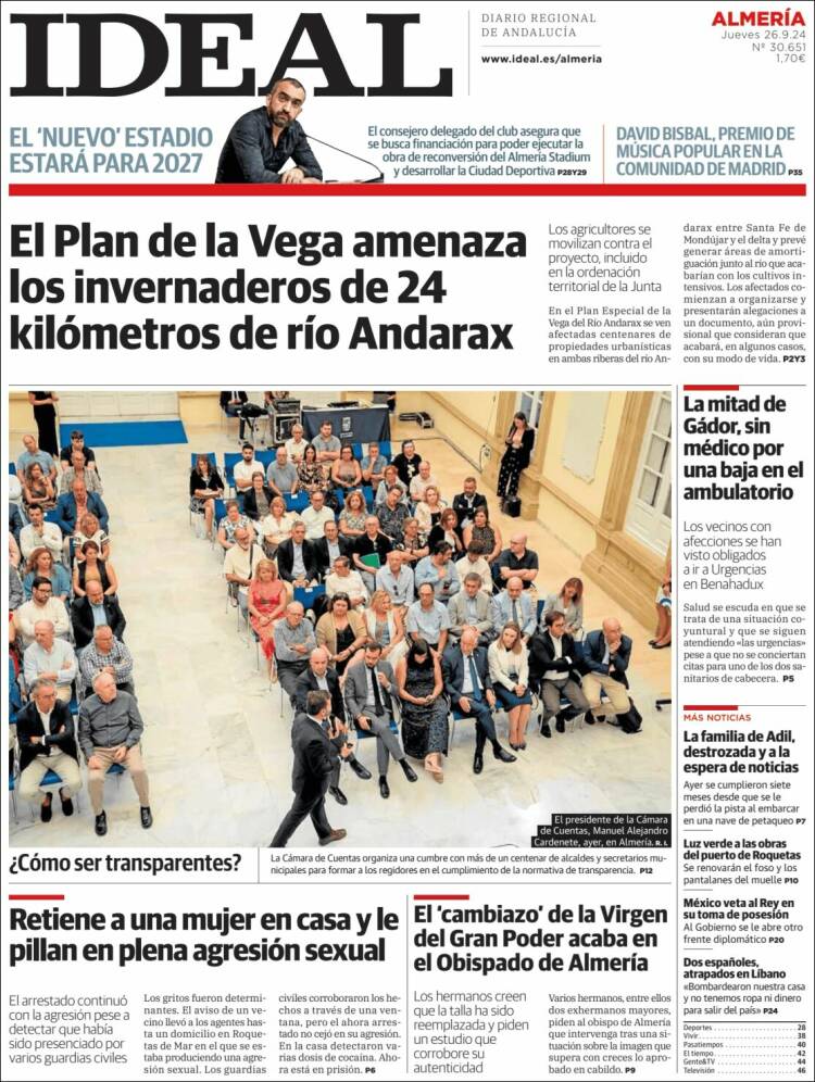 Portada de Ideal Almeria (España)