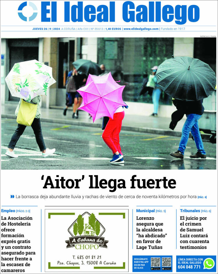 Portada de El Ideal Gallego (España)