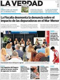 Portada de La Verdad de Murcia (Espagne)