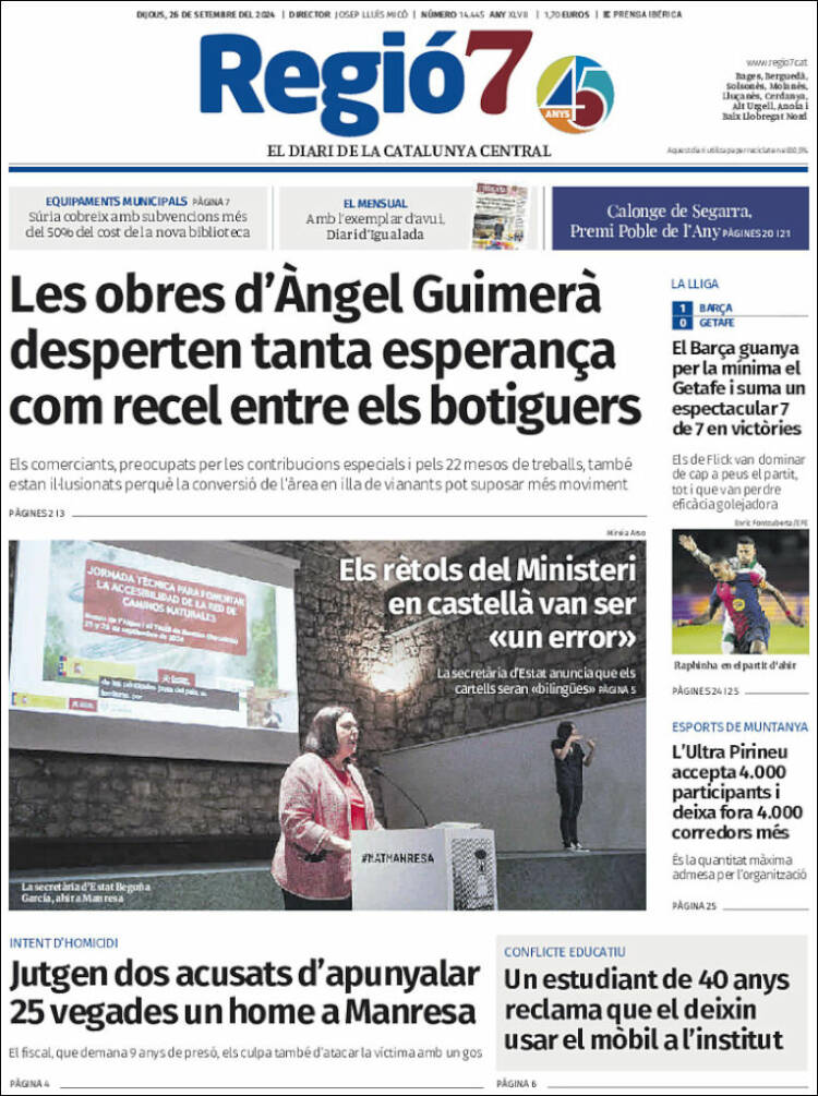 Portada de Regio7 (España)
