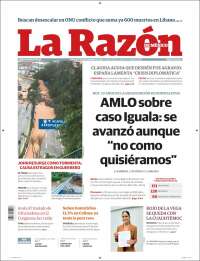 Portada de La Razón (M&eacute;xico)