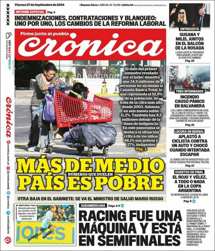 Portada de La Voz del Chaco (Argentina)