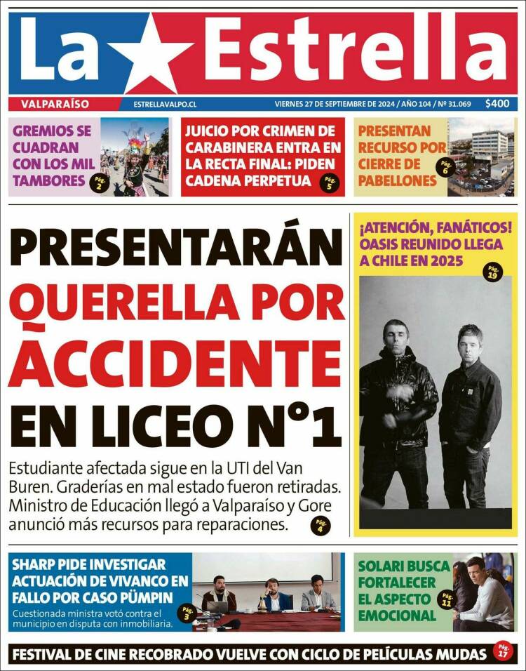Portada de Estrella de Valparaiso (Chile)