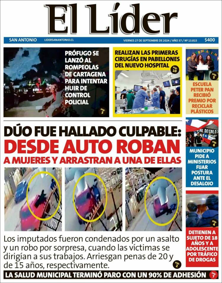 Portada de Lider de San Antonio (Chile)